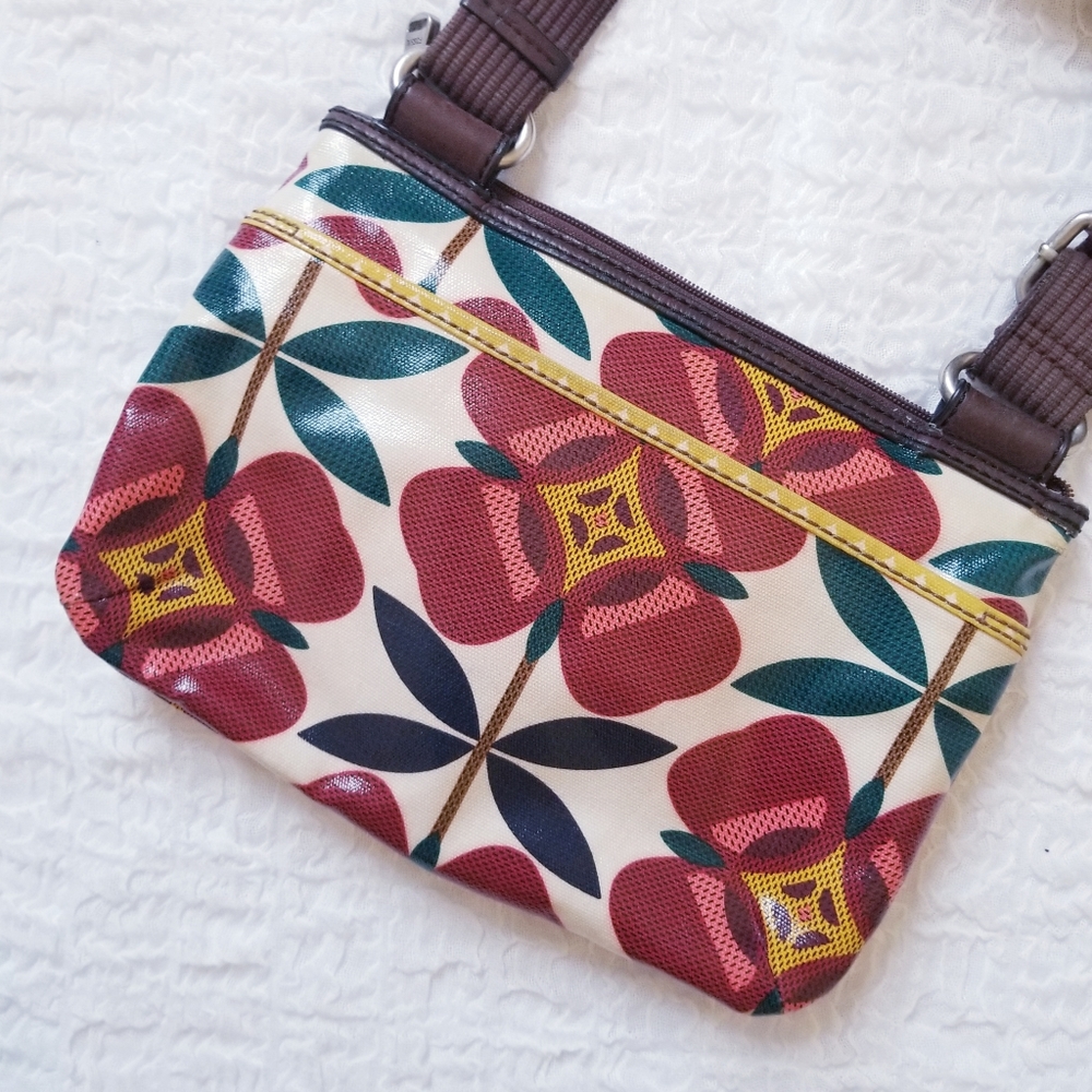 Fossil Key Per Floral Coated Canvas Crossbody - image 2